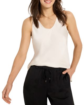 Day Gloss Woven Scoop Tank