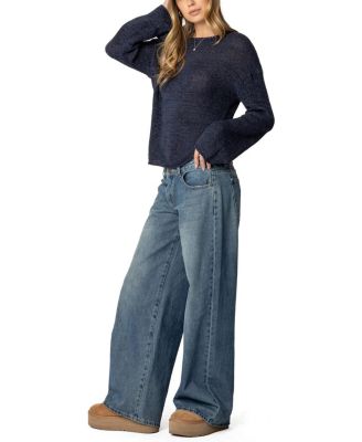 Drop Shoulder Light Knit Sweater