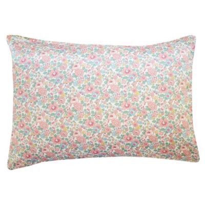  Liberty Fabric Betsy Candy Floss Print Silk Pillowcase, Standard