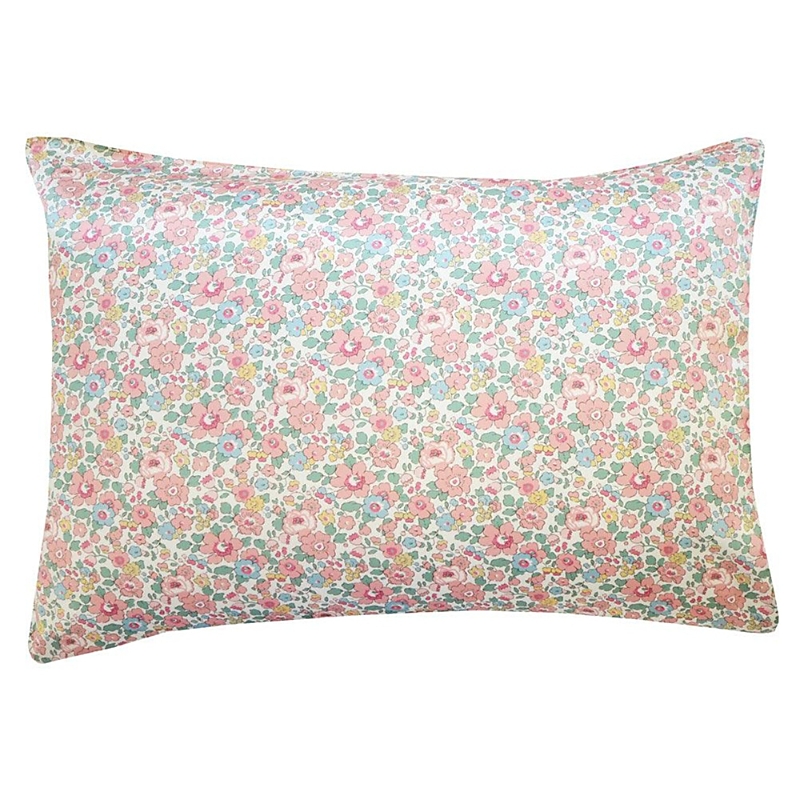 Coco & Wolf Betsy Candy Floss Print Silk Pillowcase, Standard In Betsy Candy Floss