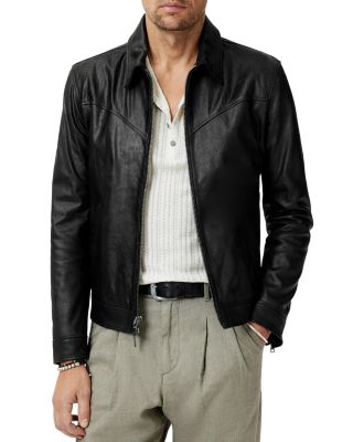 John Varvatos - Western Yoke Leather Jacket