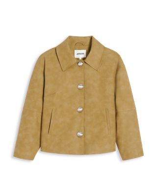 Indio Faux Leather Cropped Jacket