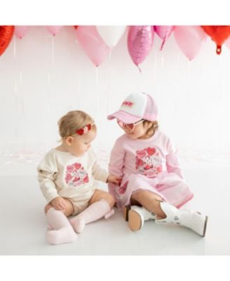  Howdy Valentine's Day Long Sleeve Romper - Baby