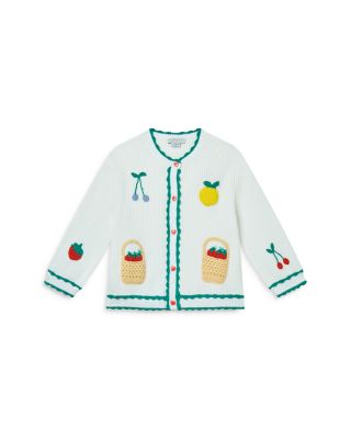 Stella McCartney - Girls' Fruit Embroidered Cardigan Sweater - Little Kid