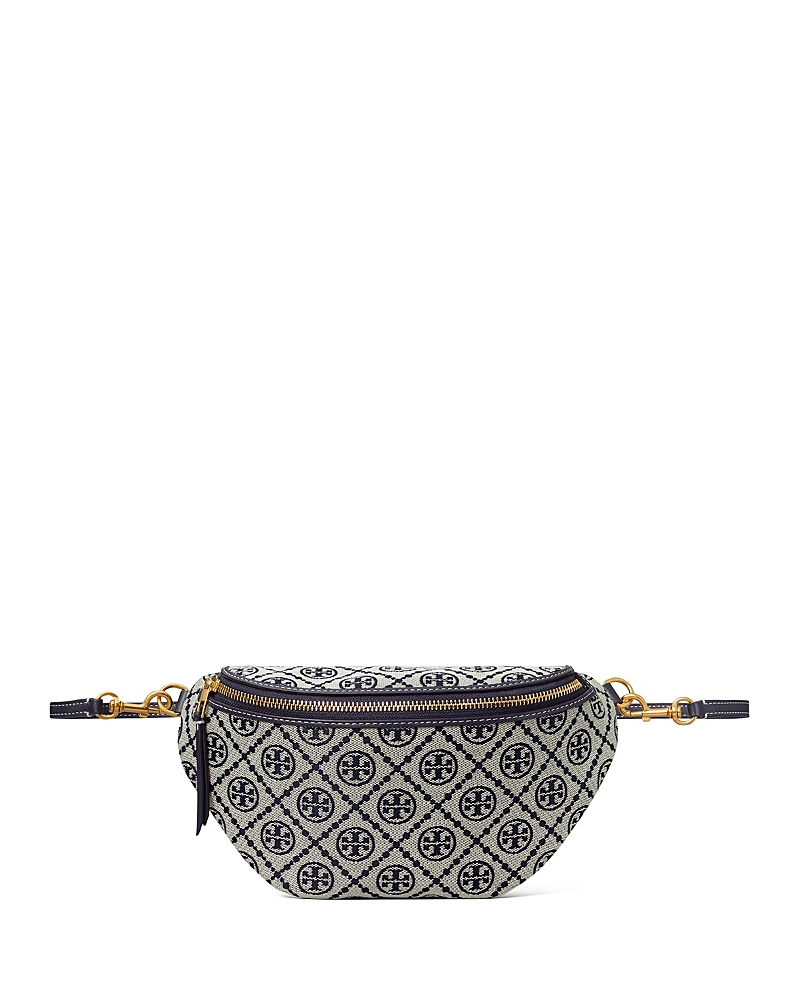 Tory Burch T Monogram Jacquard Belt Bag In Tory Navy
