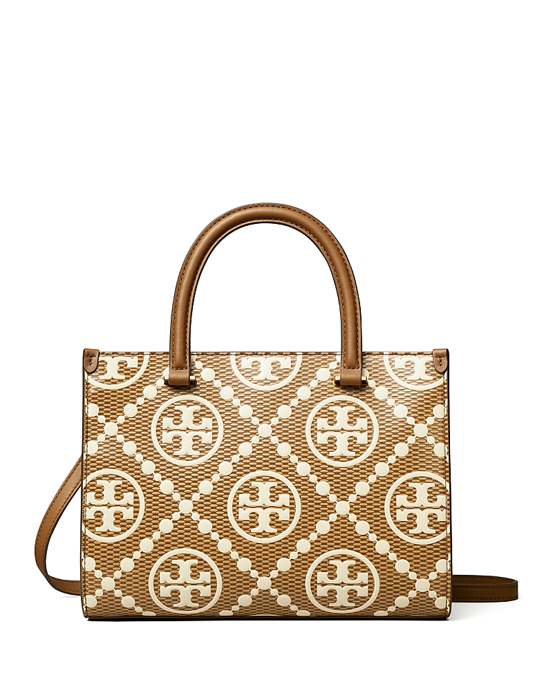 TORY BURCH T MONOGRAM EMBOSSED SQUARE TOTE