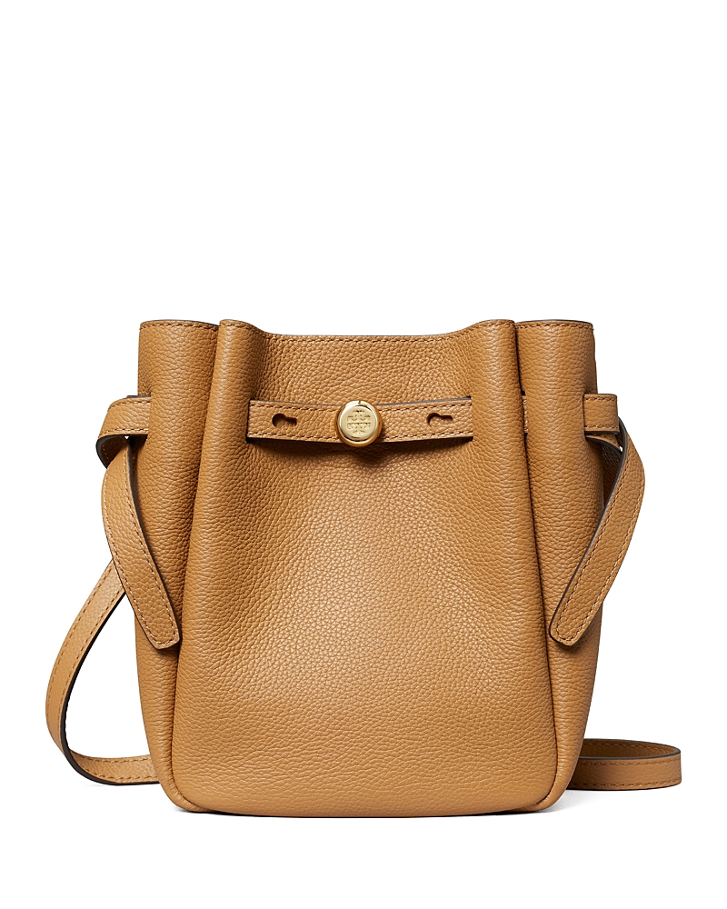 Tory Burch Small Leather Romy Crossbody In Brown