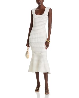 Leigh Open Knit Midi Dress