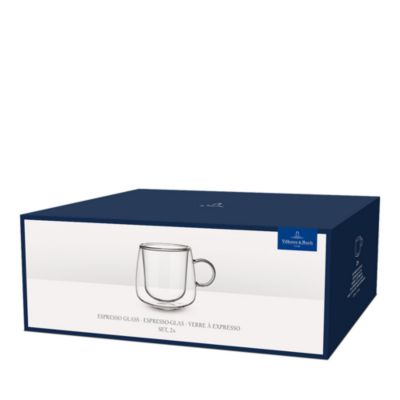 Artesano Hot and Cold Beverages Insulated Espresso Glass, Set of 2 