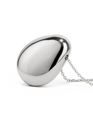 Pebble Silver Pendant Necklace