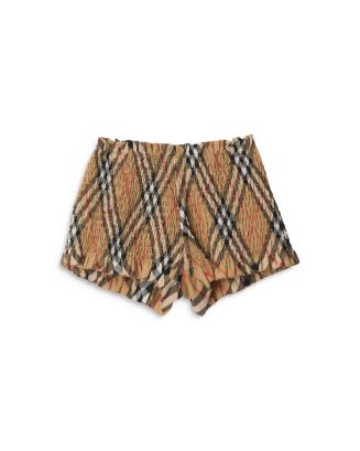Burberry Remy Check Smocked Shorts - Baby, Little Kid