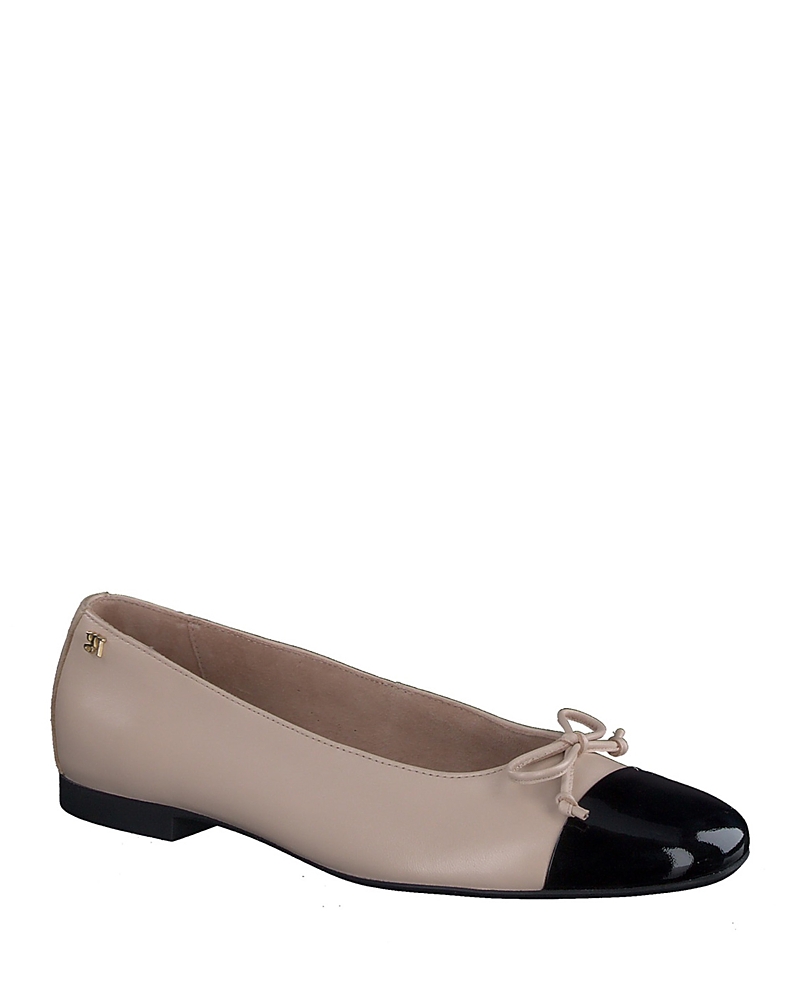 Paul Green Violet Ballet Flat In Black Biscut Combo