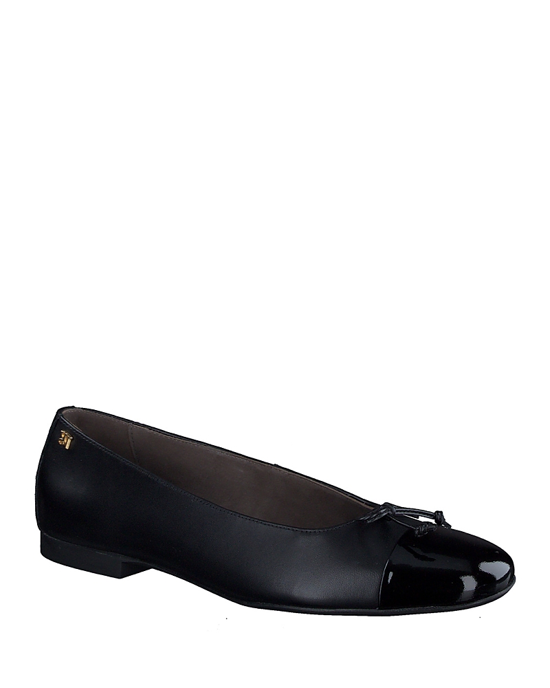 Paul Green Violet Ballet Flat In Black Combo