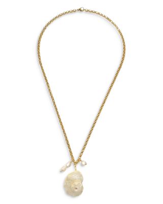 AQUA - 8 Other Reasons Conch Pendant Necklace, 19-22"