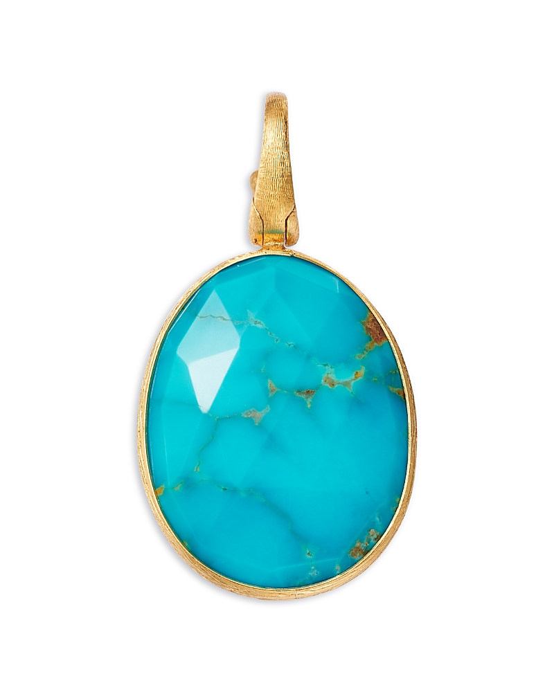 Marco Bicego 18k Gold Lunaria Turquoise Pendant