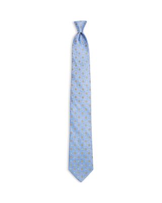 Woven Geometric Floral Silk Tie - Exclusive