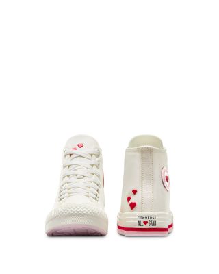 Girls' Chuck Taylor All Star Lift Valentine's Day Platform Lace Up Sneakers - Big Kid