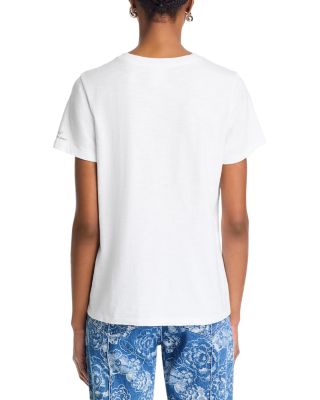 Silver Studs Denim Tee