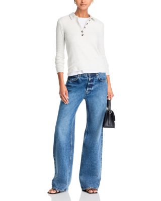 Megan Polo Button Tee