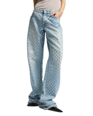 Straight Trouser High Rise Jeans in Bleach