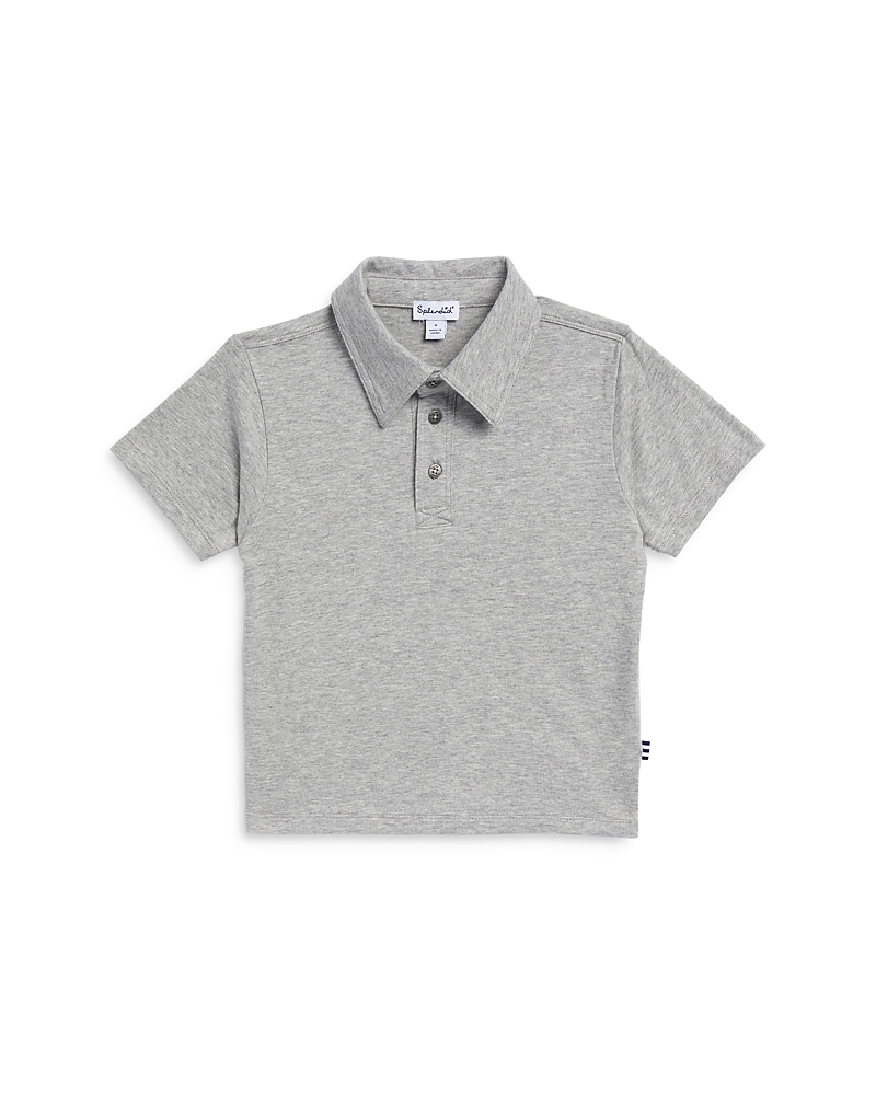 Splendid Boys' Polo Tee - Little Kid In Heather Grey