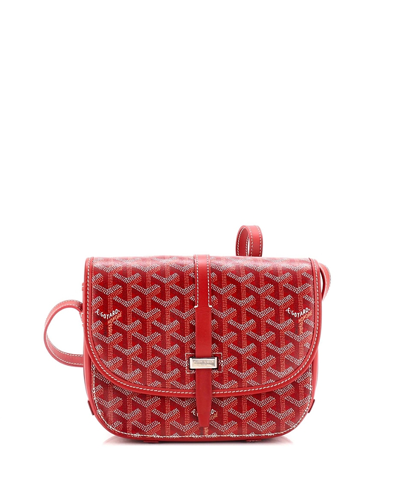 PRE-OWNED GOYARD PRE-OWNED GOYARD PM BELVEDERE II MESSENGER BAG COATED CANVAS