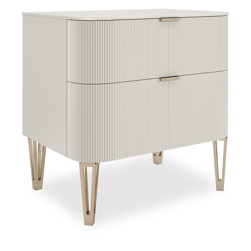 Caracole True Love 26 Nightstand In Matte Pearl