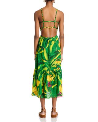 Banana Aquarela Midi Dress