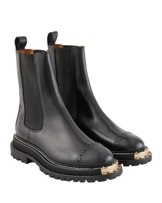Women's Liam Black Cap Toe Stretch Booties