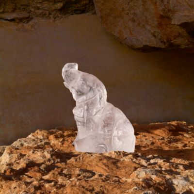 Crystal Baby Elephant Figurine