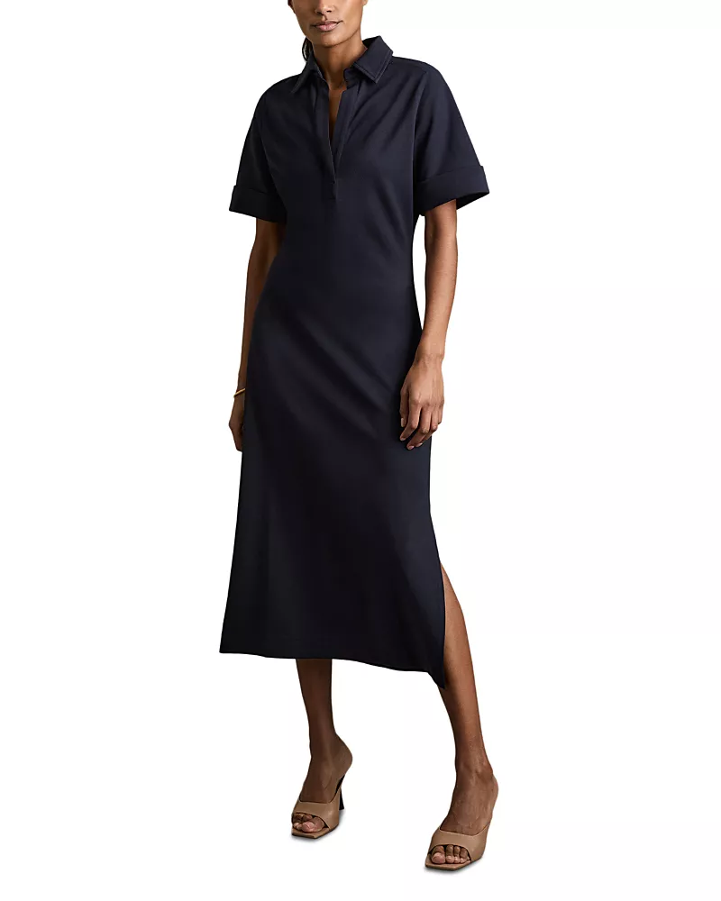 Reiss Astrid Collared Jersey Bodycon Dress