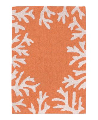 Liora Manne Capri Coral Border Area Rug, 1'8" x 2'6"