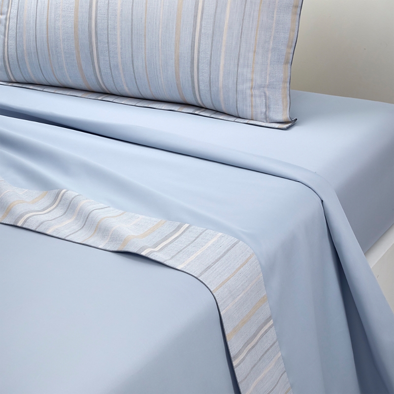 Yves Delorme Ombre Sateen Jacquard Flat Sheet, Full Queen