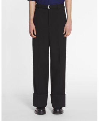 Wide-leg Pants with Cuffs