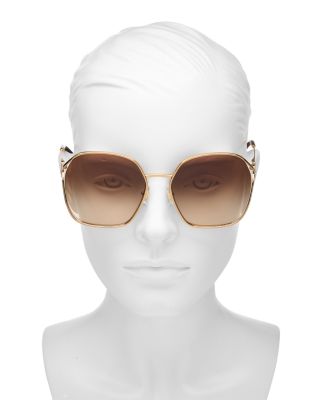 Geometric Sunglasses, 60mm