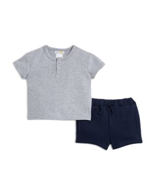 Bloomie's Baby - Boys' Button Tee & Shorts Set, Baby - Exclusive