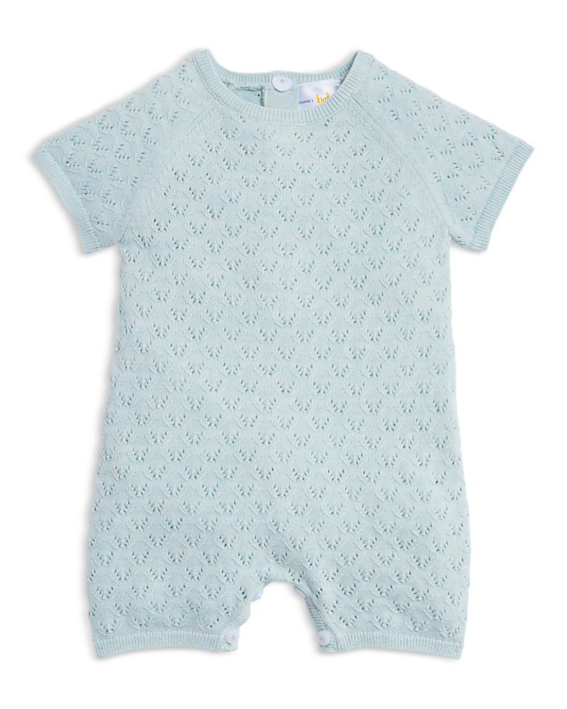 Bloomie's Baby Girls' Sweater Knit Pointelle Romper, Baby - Exclusive In Green