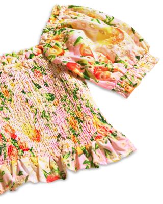 Girls' Summer Peach Top & Skirt, Little Kid, Big Kid - Exclusive