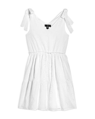 AQUA - Girls' Eyelet Mini Dress, Big Kid - Exclusive