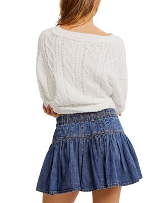 Roselle Denim Mini Skirt