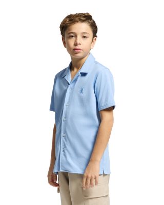 Unisex Bryan Camp Collar Short Sleeve Shirt - Little Kid, Big Kid
