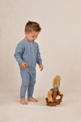 Boys' Vertical Cable Knit Set - Baby, Little Kid