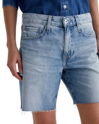 Faded Denim Bermuda Shorts