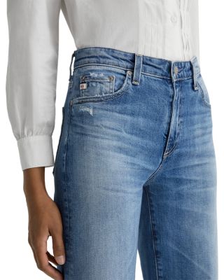 Saige High Rise Wide Leg Cropped Jeans in 16 Years Postcard