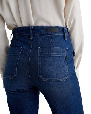 Bonnie Mid Rise Flare Leg Jeans in Shallow