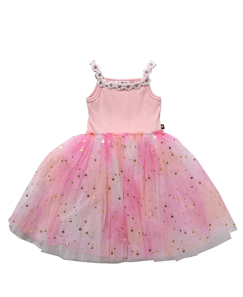 Petite Hailey Girls' Flower Lace Tutu Dress - Baby, Little Kid, Big Kid