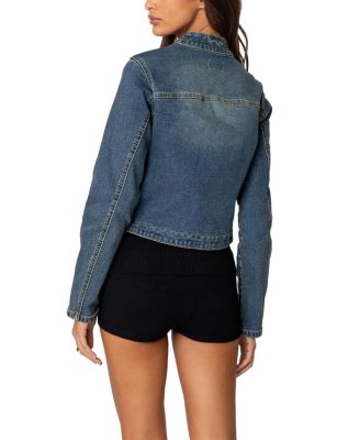 Double Buckle Denim Jacket