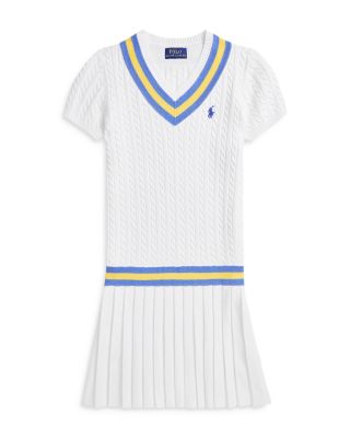Girls' Cricket Stripe Cotton Sweater Dress - Little Kid, Big Kid