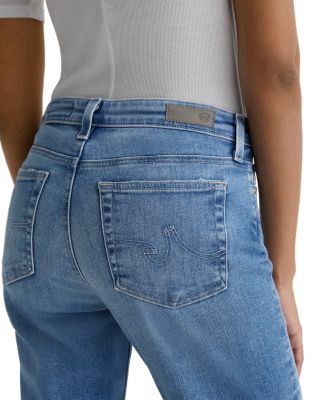 Mari Mid Rise Crop Straight Leg Jeans in Central Coast