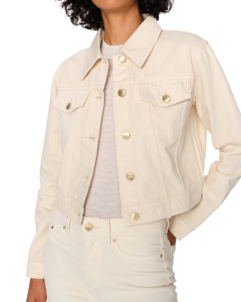 Dl1961 Vika Cropped Jacket In Ecru